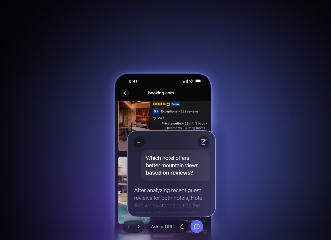 Hustlrr browsing feature - chat with AI on any webpage